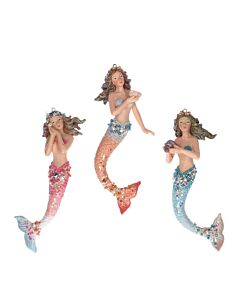 Gisela Graham Resin Mermaid Decoration (Set of 3)